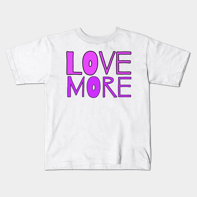 Love t-shirt Kids T-Shirt by Coreoceanart